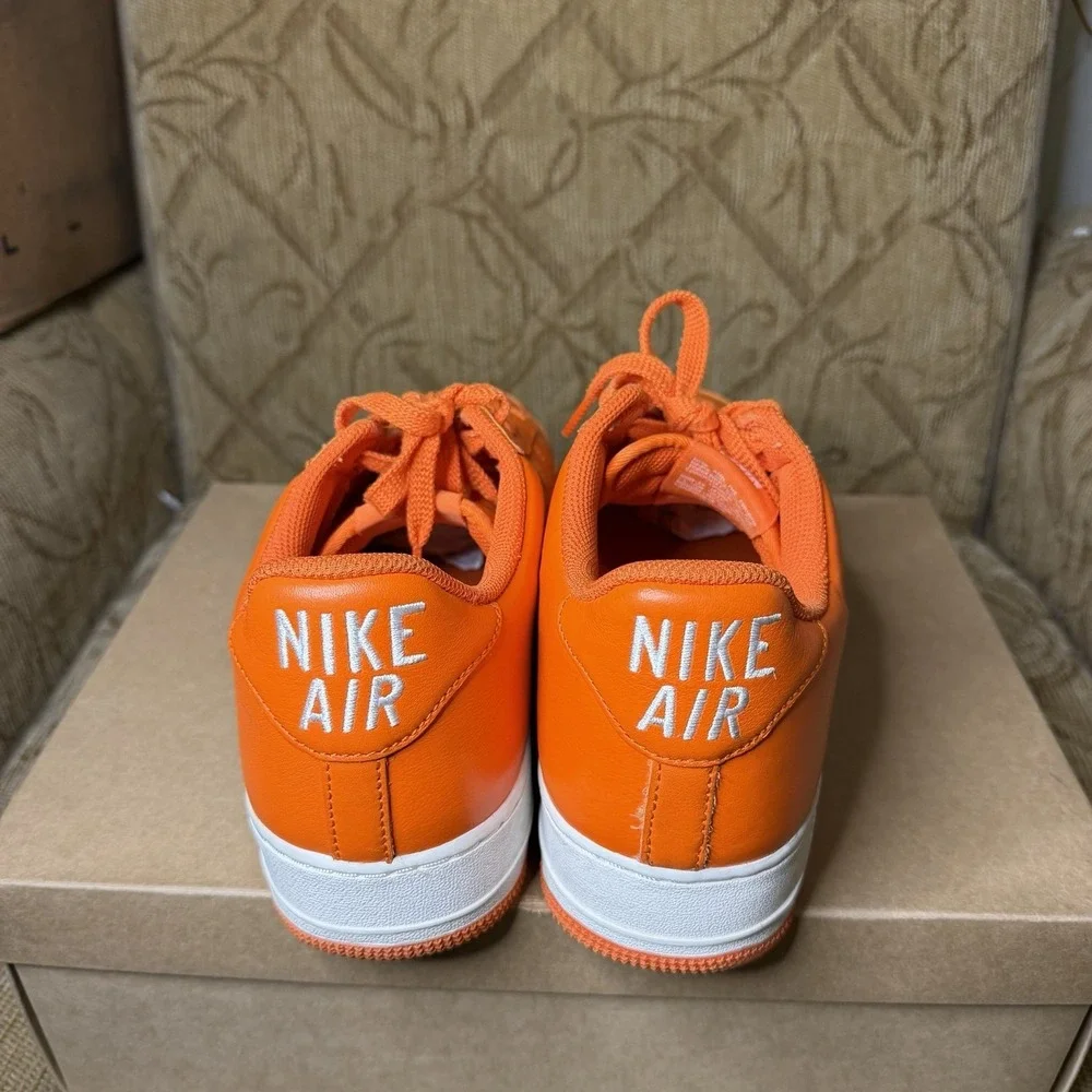Nike Air Force 1 Jewel Color of the Month Safety Orange Mens Size 12 FJ1044-800